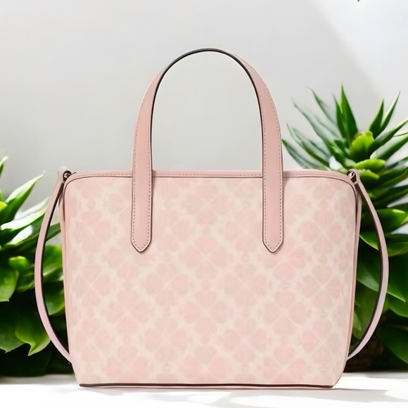 Kate Spade Pink Signature Small Tote Bag VEGAN - Picture 10 of 14